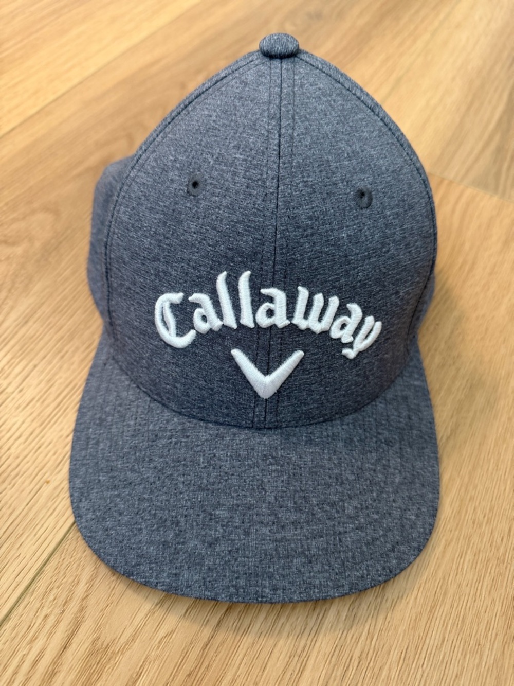 Callaway Gray Heather Performance Golf Cap with White Logo